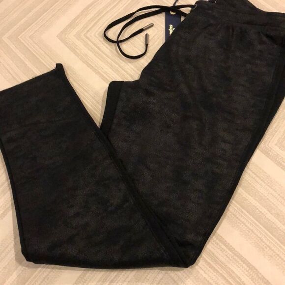 Butter Pants - Butter Supersoft Black Coated Step Hem Joggers